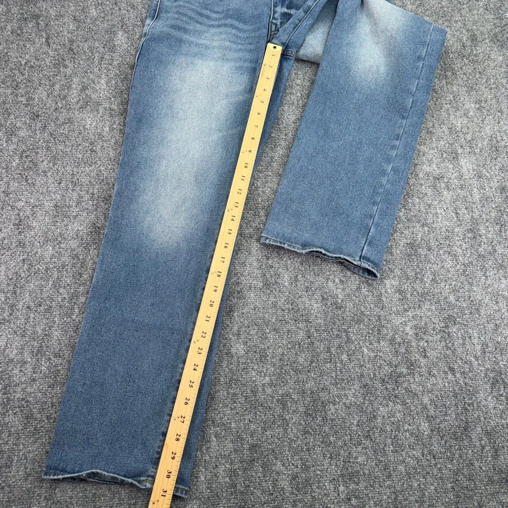 True Religion Jeans Mens 33 (Fits 35x31) Blue Ricky Relaxed Straight Medium Wash